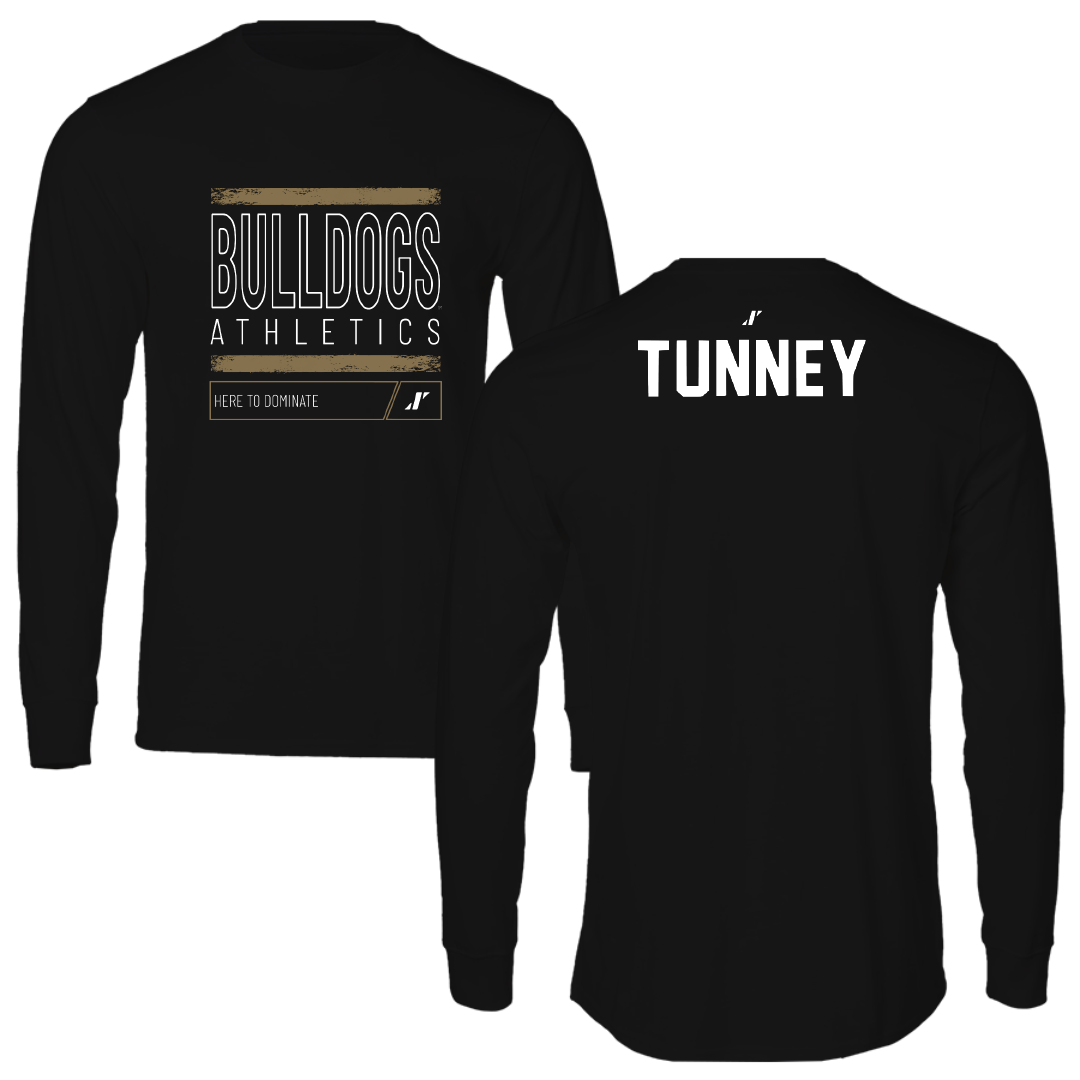 Bryant University TF and XC Black Dominate Performance Long Sleeve - Kat Tunney