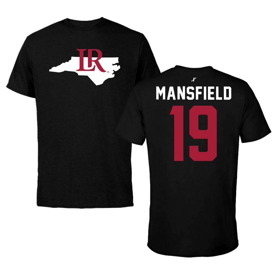 Lenoir-Rhyne University Soccer Black State Tee - #19 Frankie Mansfield