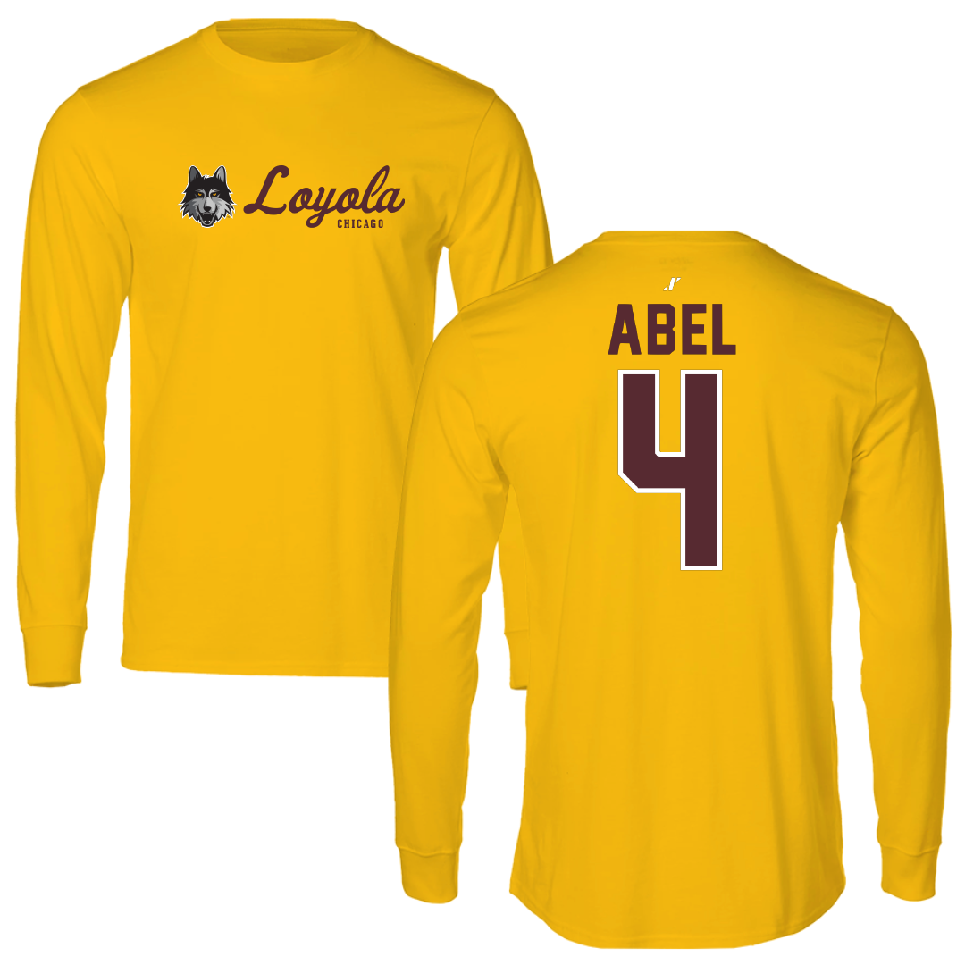 Loyola University-Chicago Soccer Gold General Long Sleeve - #4 Alaina Abel
