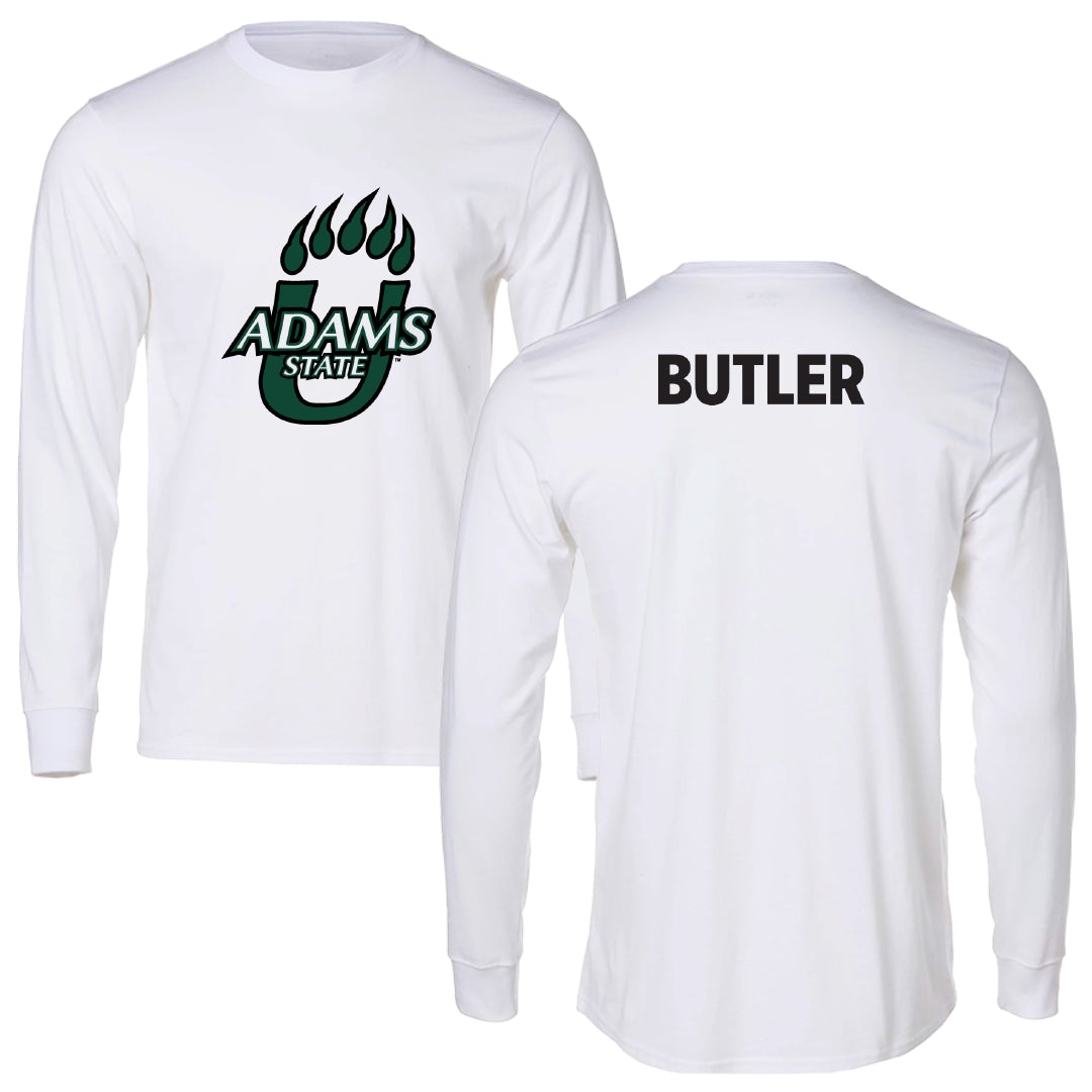 Adams State University Golf White Performance Long Sleeve - Taylor Butler