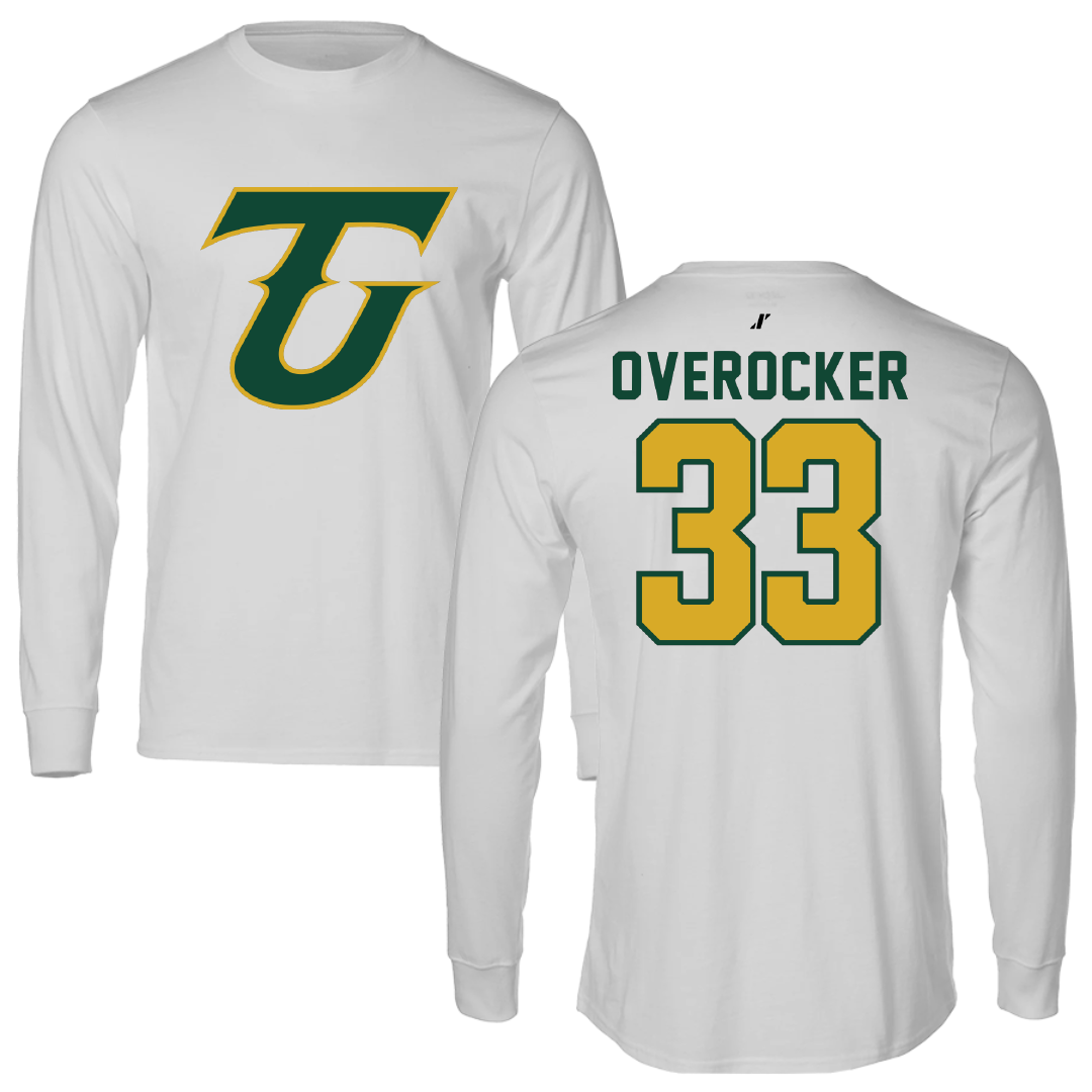Tiffin University Lacrosse Light Gray Long Sleeve - #33 Nick Overocker