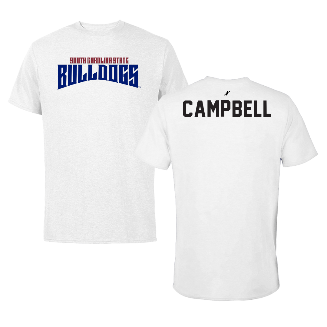 South Carolina State University TF and XC White Classic Performance Tee - Isaiah Campbell