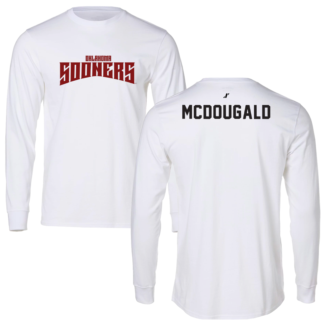 University of Oklahoma Wrestling White Classic Long Sleeve - Willie McDougald