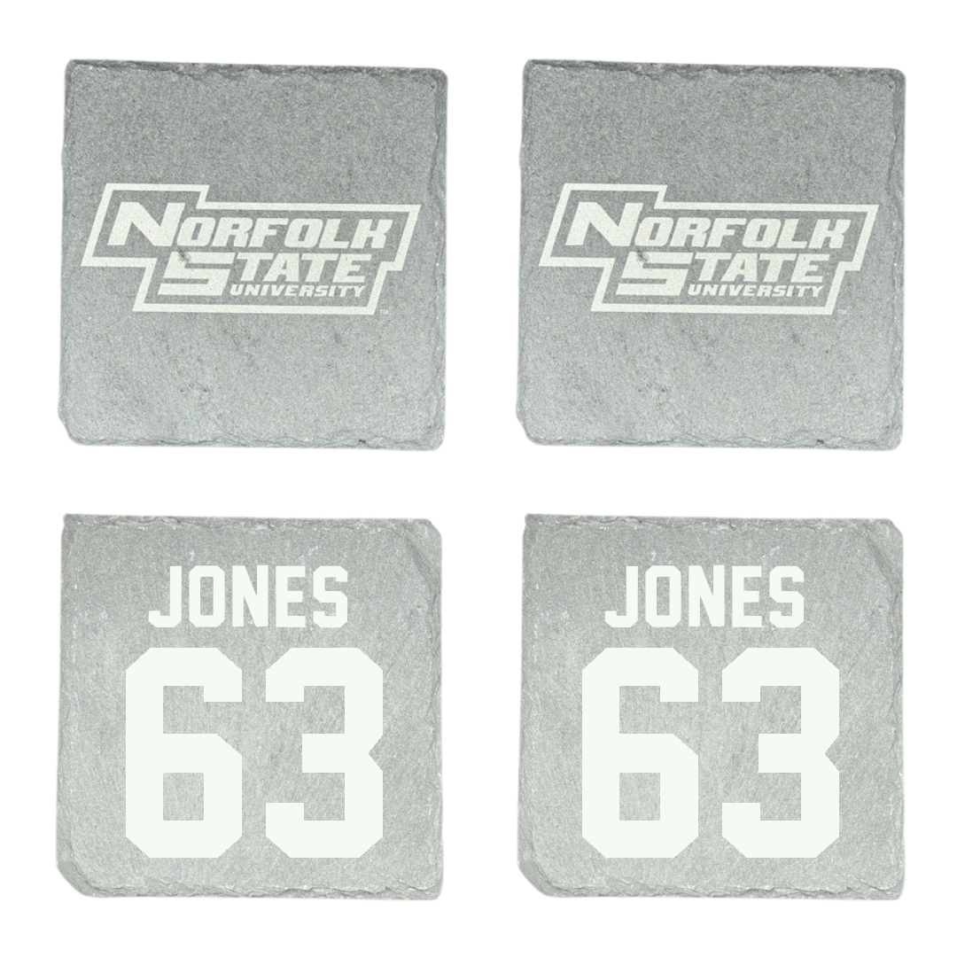Norfolk State University Football Stone Coaster (4 Pack)  - #63 Chris Jones