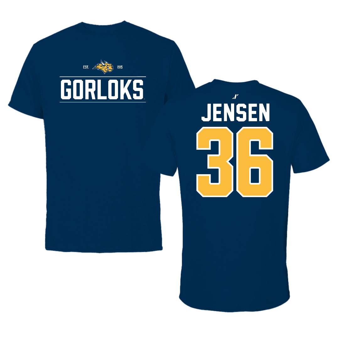 Webster University Baseball Navy General Performance Tee - #36 Noah Jensen