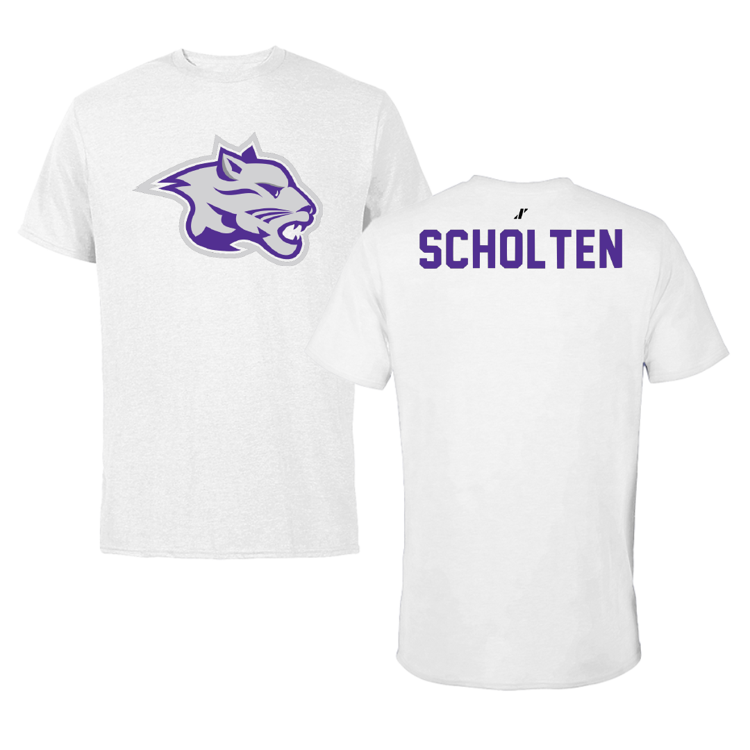 Young Harris College Tennis White Tee - Maud Scholten