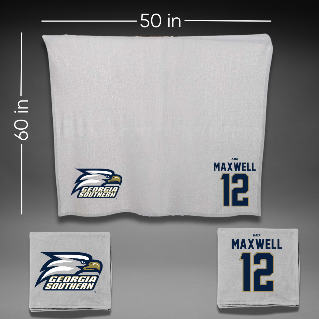 Georgia Southern University Softball Gray Blanket - #12 Kyla Maxwell