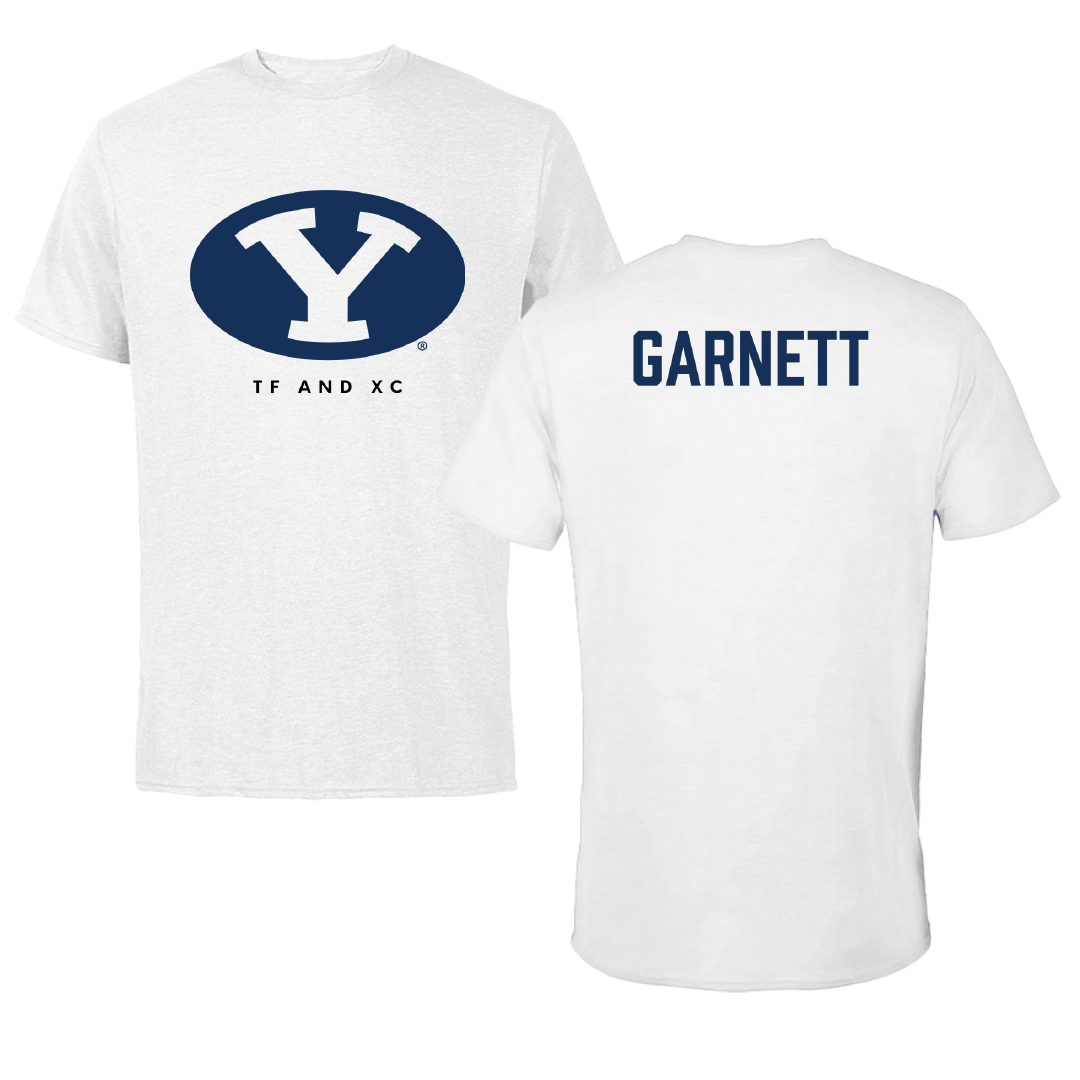 Brigham Young University TF and XC White Performance Tee - Maren Garnett