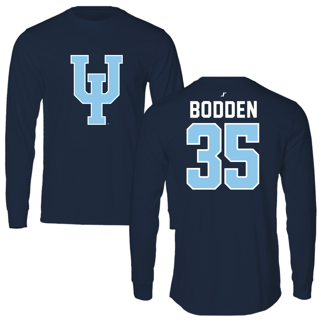Upper Iowa University Basketball Navy Long Sleeve - #35 Junior Bodden