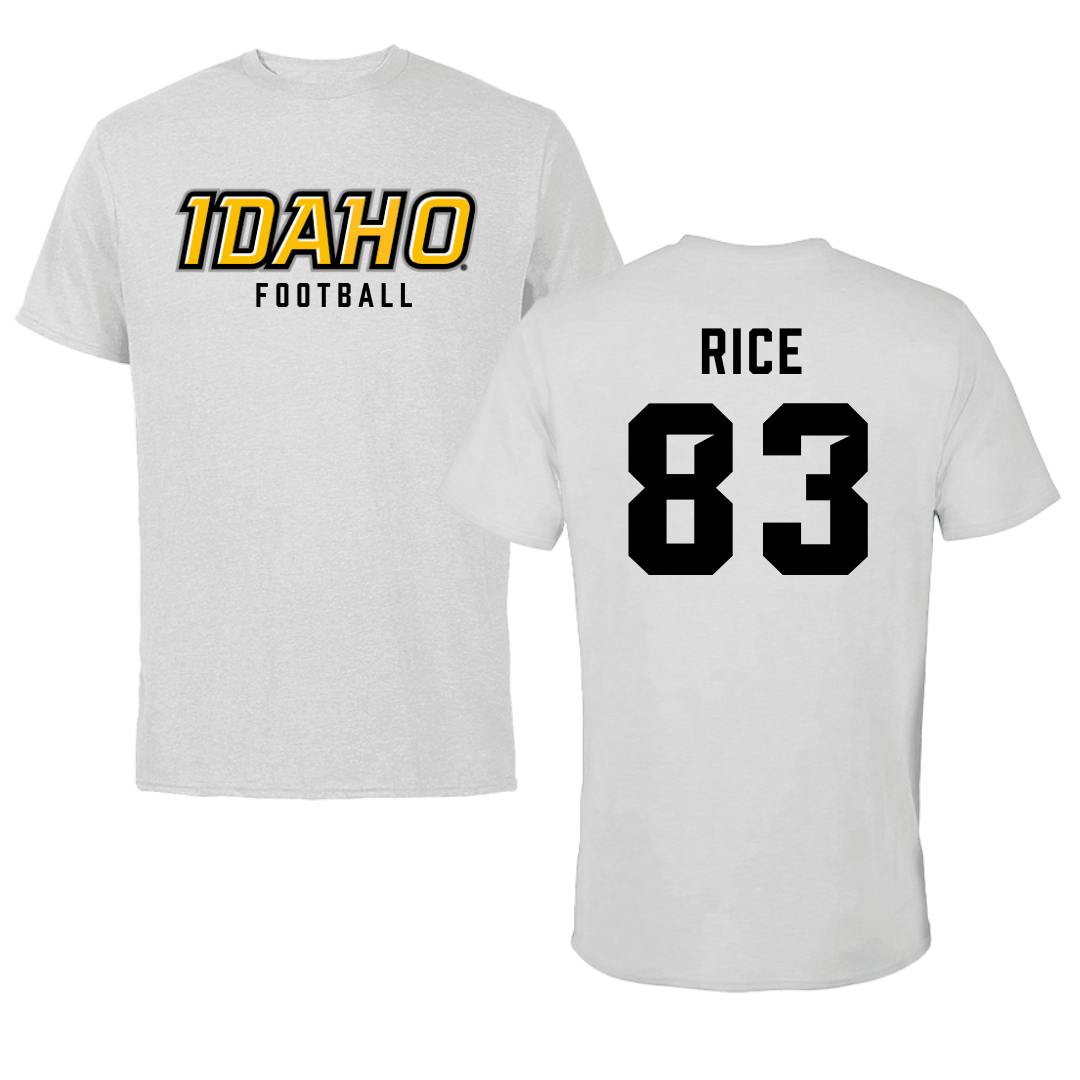 University of Idaho Football Gray Performance Tee - #83 Brayden Rice
