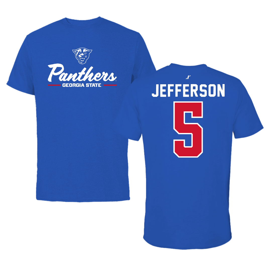 Georgia State University Softball Blue General Performance Tee - #5 Ciarra Jefferson