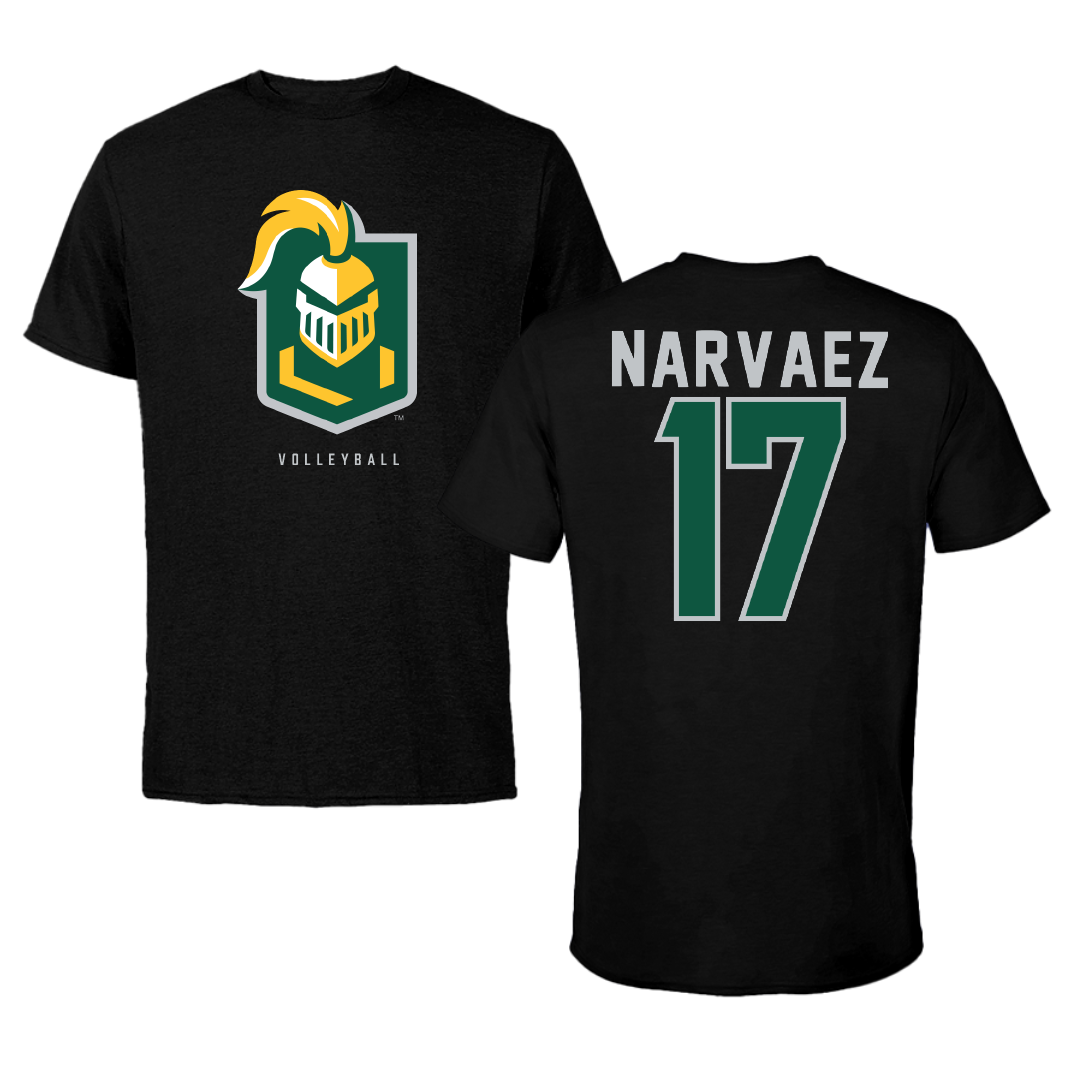 New Jersey City University Volleyball Black Tee - #17 Erik Narvaez