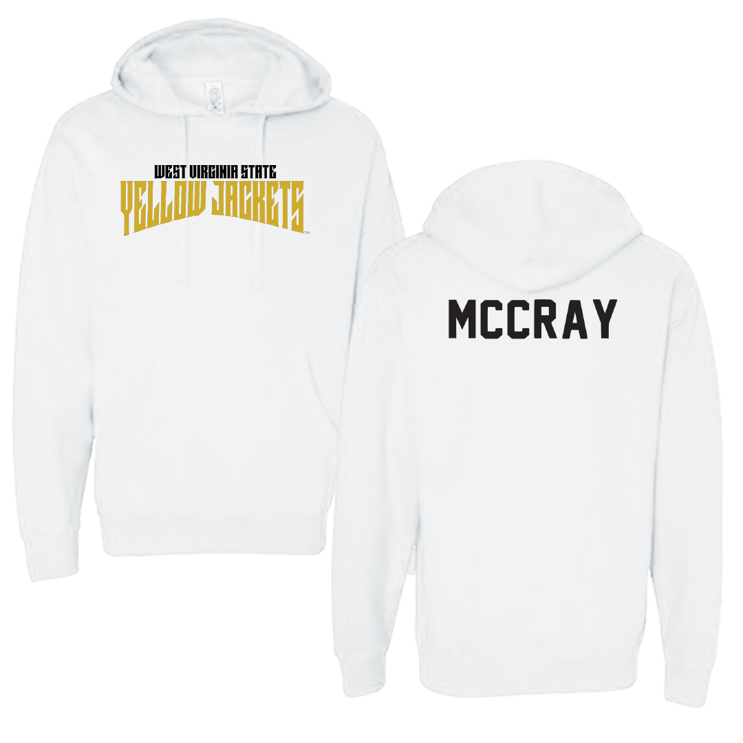 West Virginia State University TF and XC White Classic Hoodie - Curtis McCray