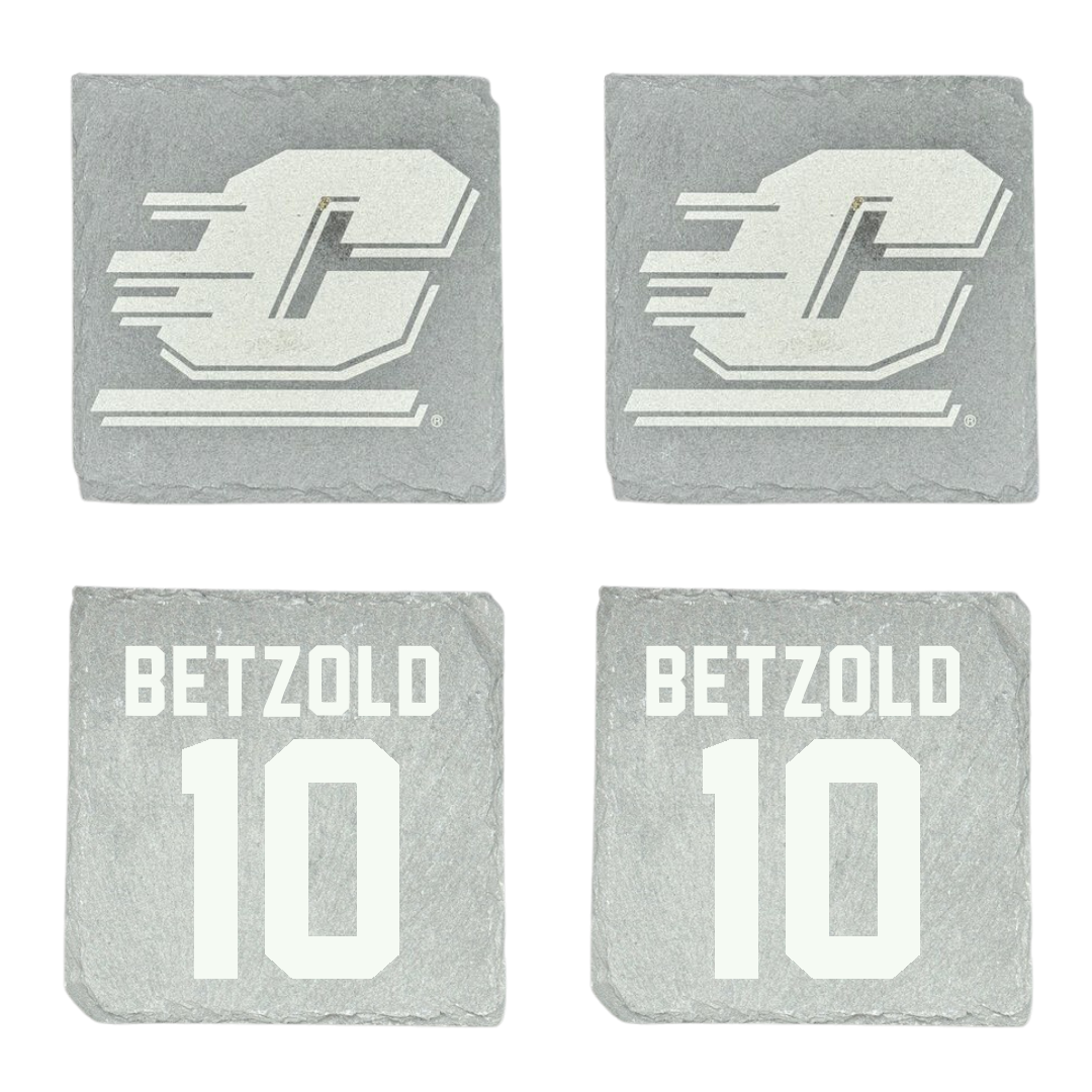 Central Michigan University Soccer Stone Coaster (4 Pack)  - #10 Ella Betzold