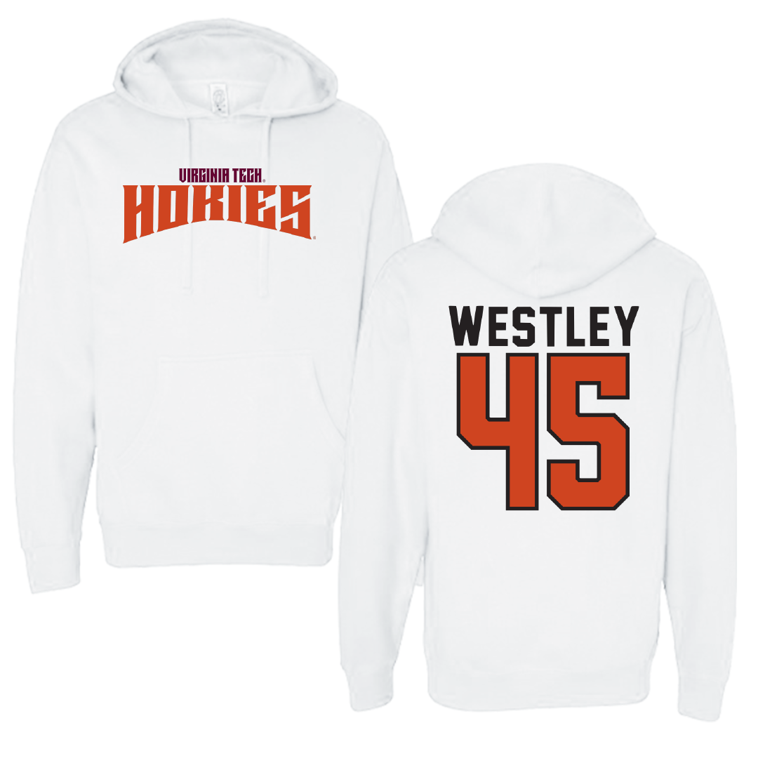 Virginia Tech Baseball White Classic Hoodie - #45 Matthew Westley