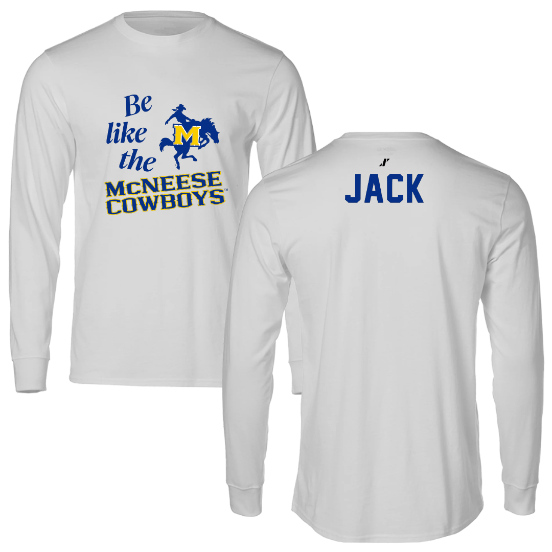McNeese State University TF and XC Light Gray Be Like Us Long Sleeve - Latavia Jack