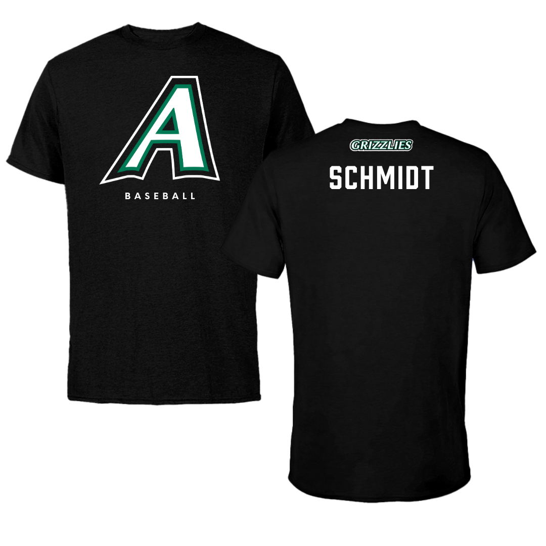 Adams State University Baseball Black Block Tee - Logan Schmidt