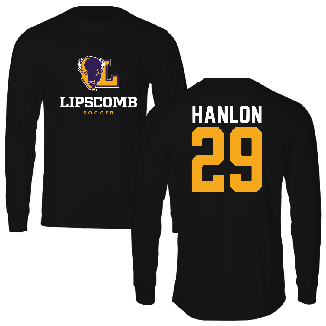 Lipscomb University Soccer Black Performance Long Sleeve - #29 Luke Hanlon