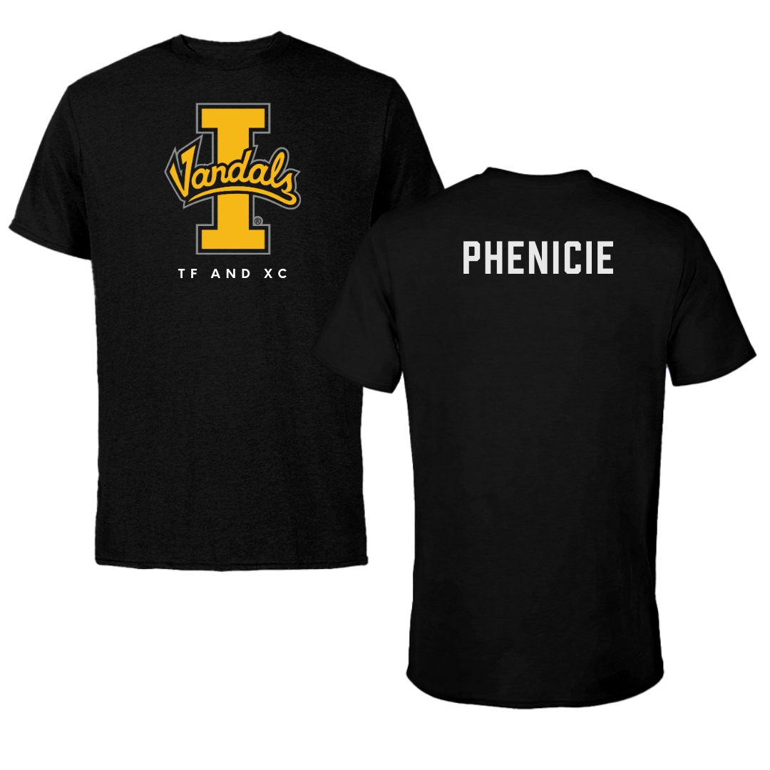 University of Idaho TF and XC Black Vandals Performance Tee - Lily Phenicie
