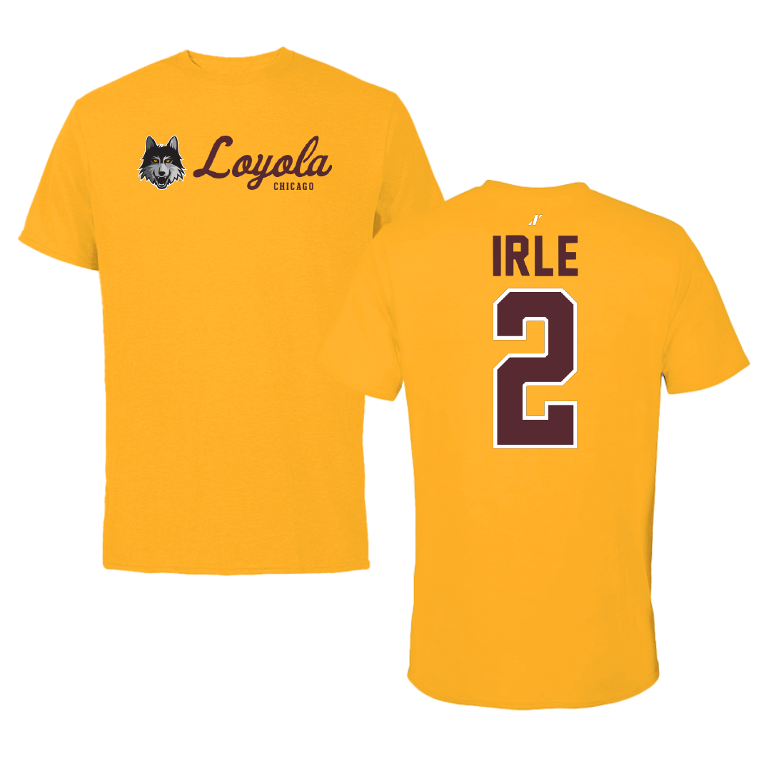 Loyola University-Chicago Soccer Gold General Tee - #2 Emma Irle