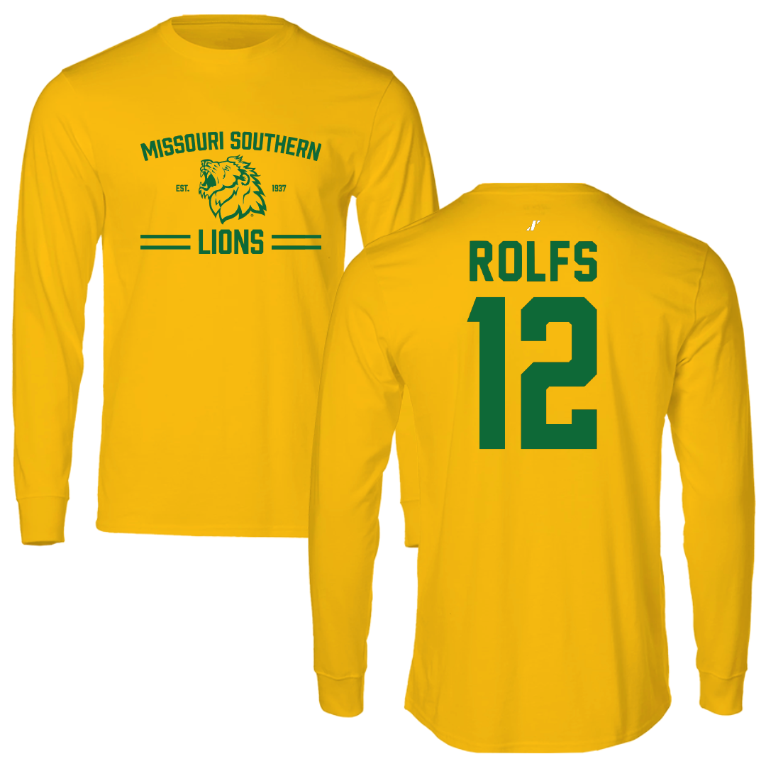 Missouri Southern State University Softball Gold General Long Sleeve - #12 Maddie Rolfs