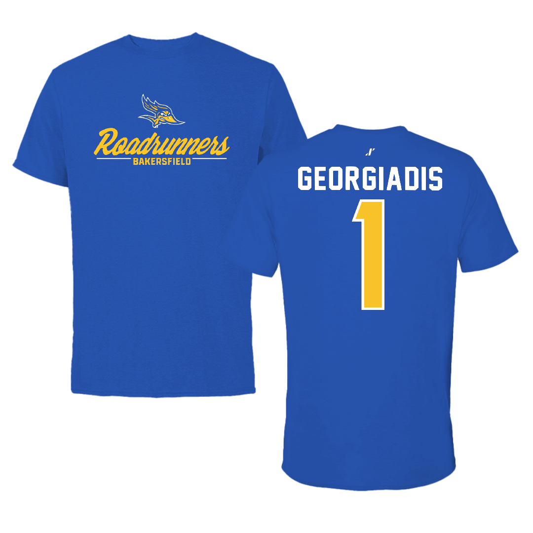 California State University-Bakersfield Volleyball Blue General Tee - #1 Kat Georgiadis