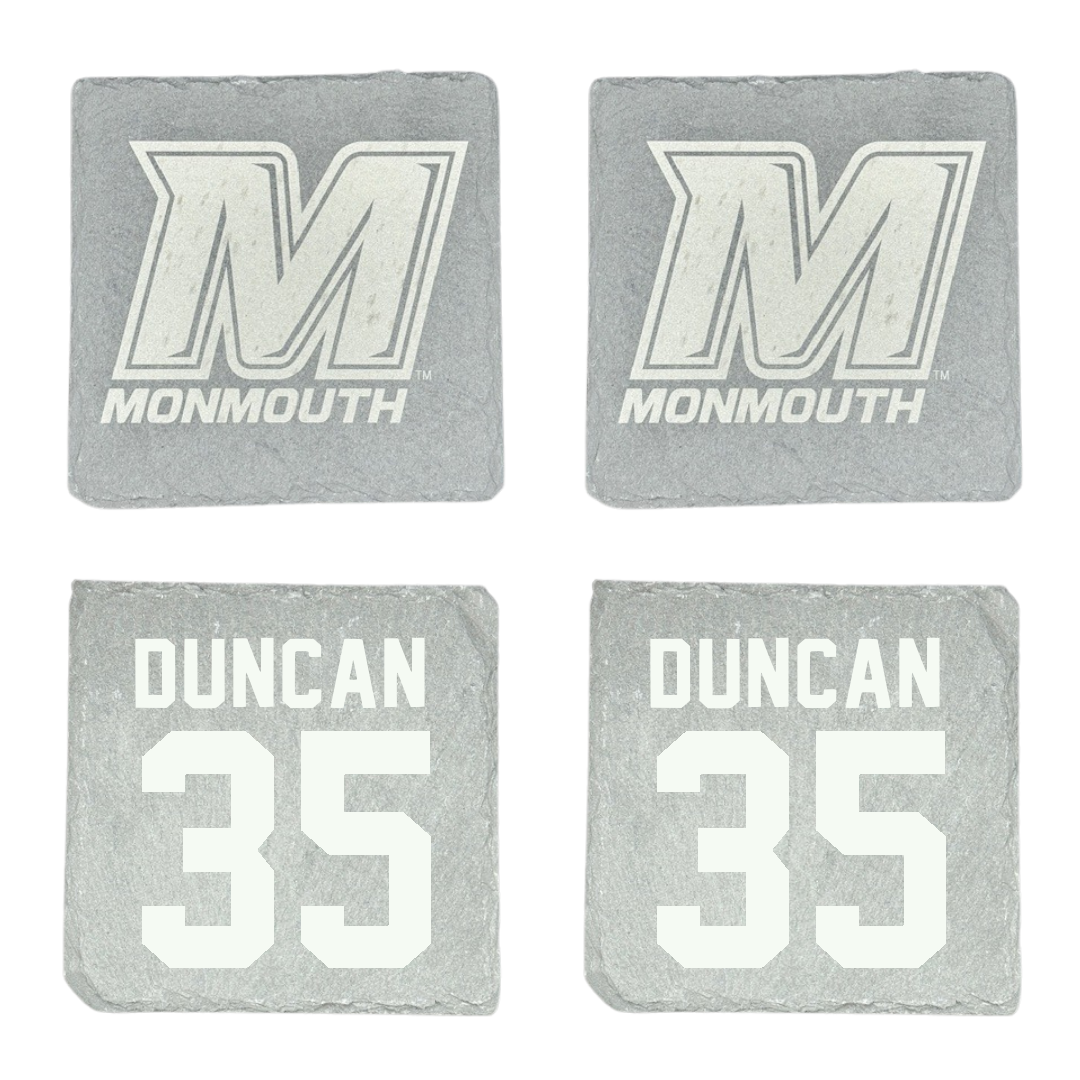 Monmouth University Lacrosse Stone Coaster (4 Pack)  - #35 Conor Duncan