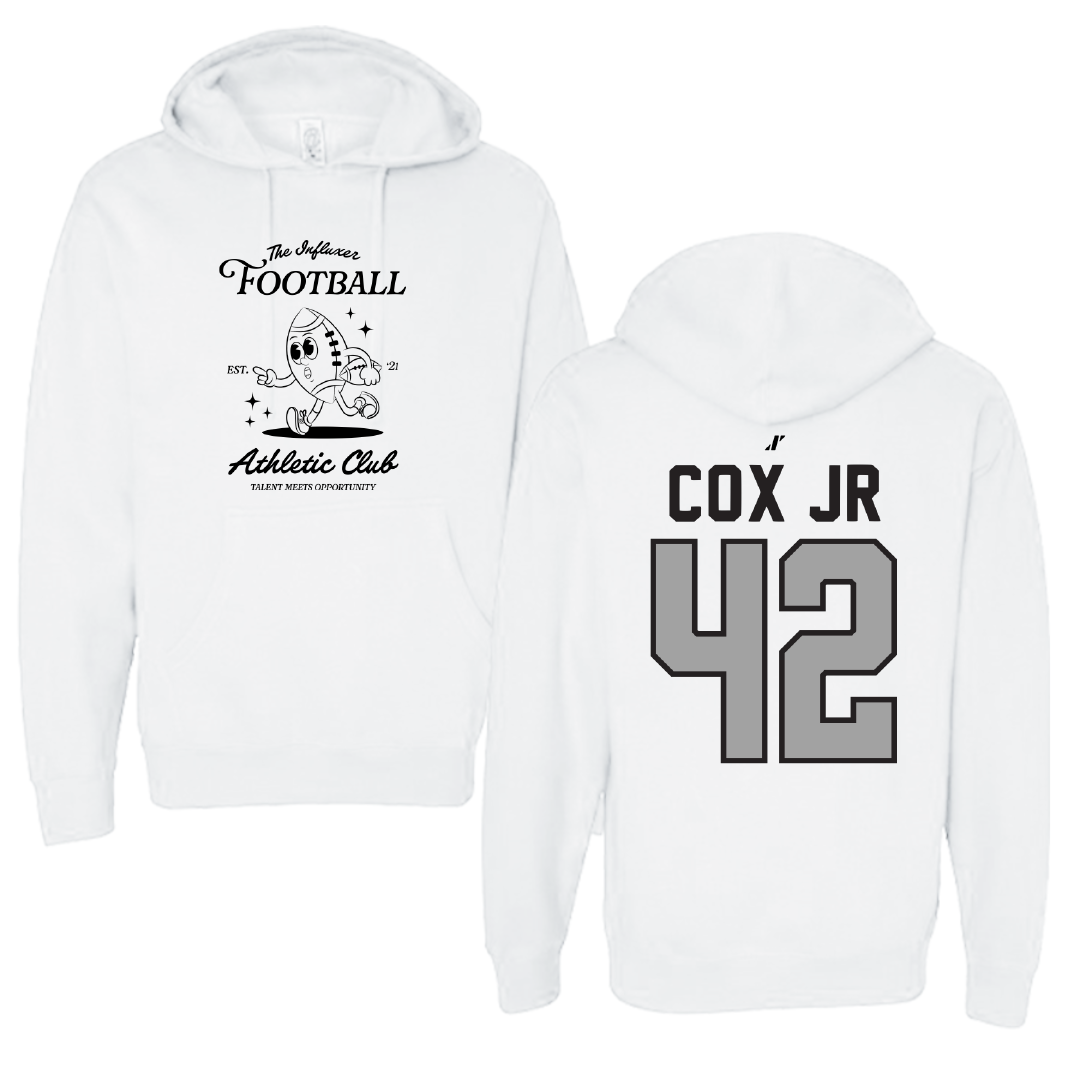 Football White Influxer Athletic Club Hoodie - #42 TJ Cox Jr