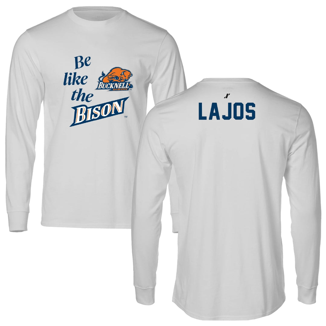 Bucknell University Tennis Light Gray Be Like Us Performance Long Sleeve - Anna Lajos