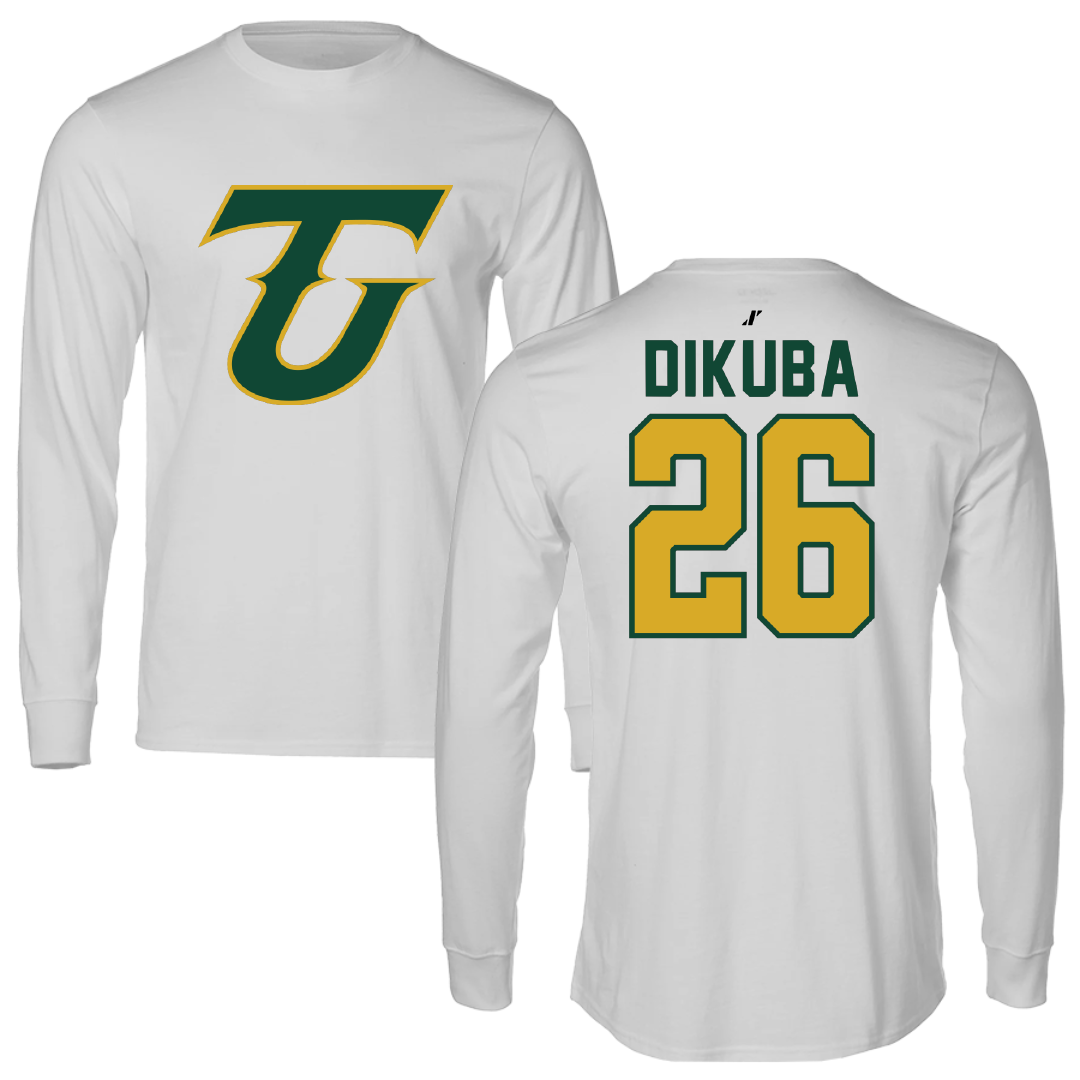 Tiffin University Soccer Light Gray Long Sleeve - #26 Kian Dikuba