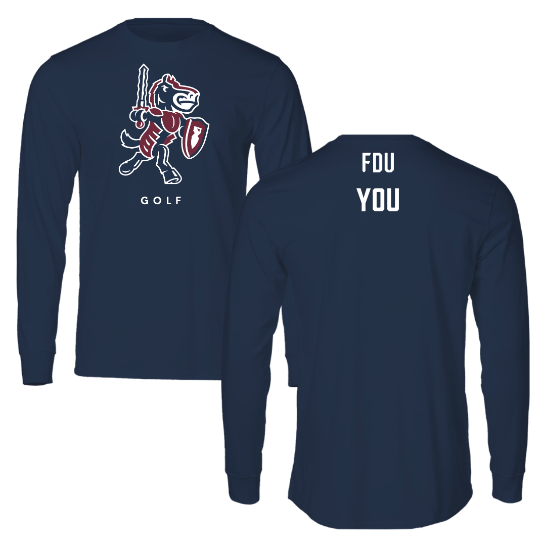 Fairleigh Dickinson University-Metropolitan Campus Golf Navy Long Sleeve - Kaitlyn You