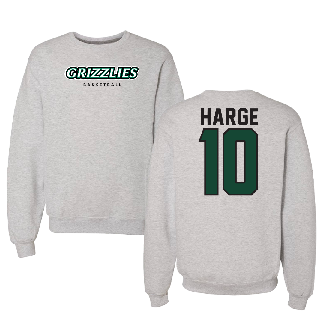 Adams State University Basketball Gray Grizzlies Crewneck - #10 John Harge