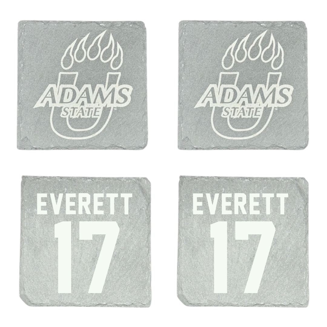 Adams State University Soccer Stone Coaster (4 Pack)  - #17 Madeline Everett