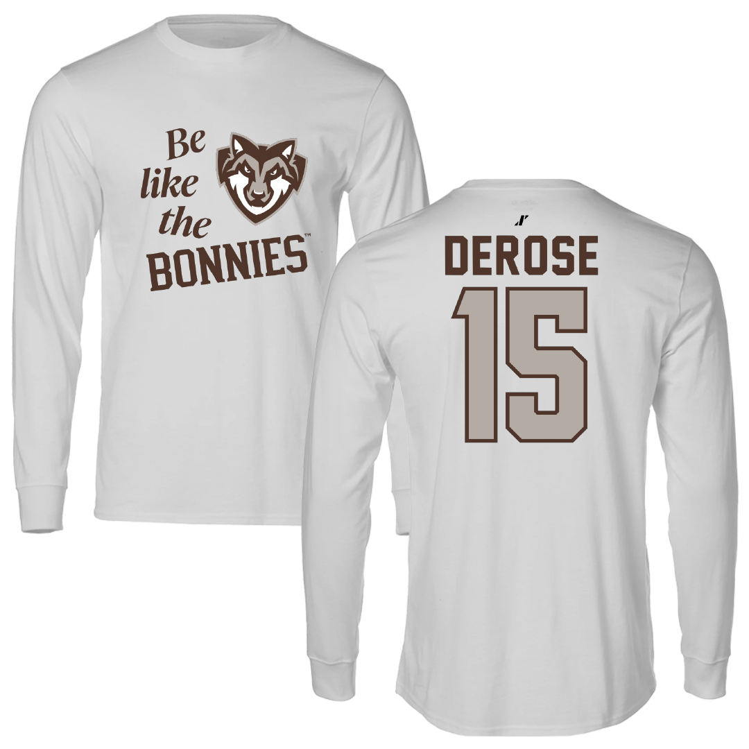 St. Bonaventure University Basketball Light Gray Be Like Us Performance Long Sleeve - #15 Jack DeRose