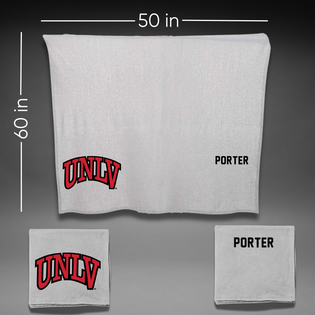 University of Nevada-Las Vegas TF and XC Gray Rebels Blanket - Kennedi Porter