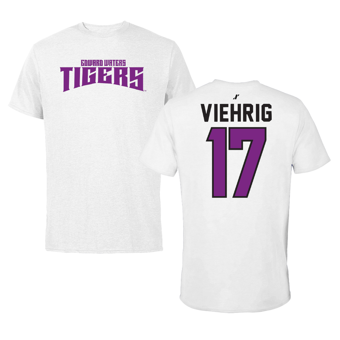 Edward Waters University Soccer White Classic Performance Tee - #17 Lara Viehrig