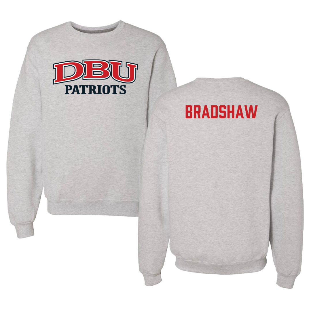 Dallas Baptist University TF and XC Gray Crewneck - Abbey Bradshaw