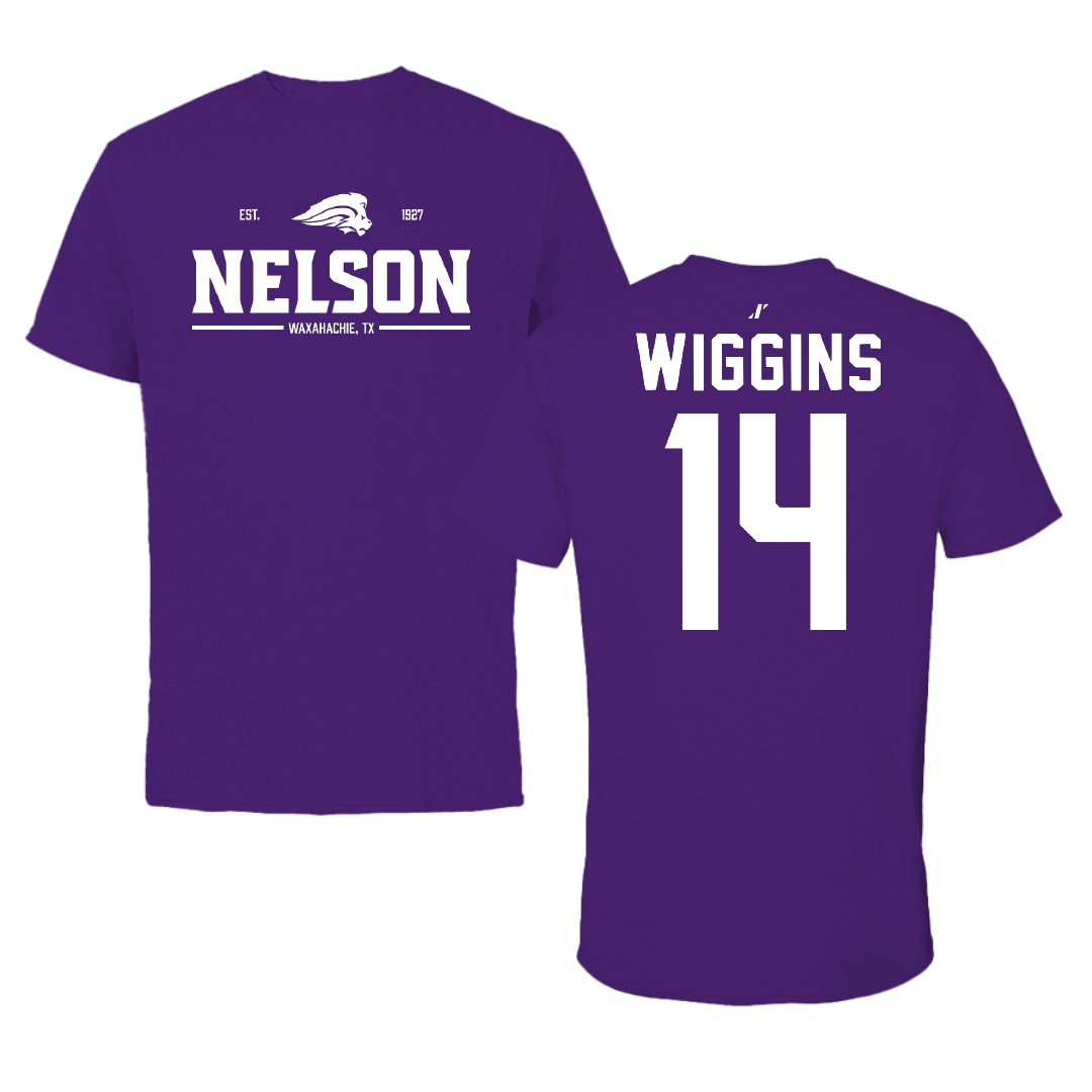 Nelson University Softball Purple General Tee - #14 Madyson Wiggins