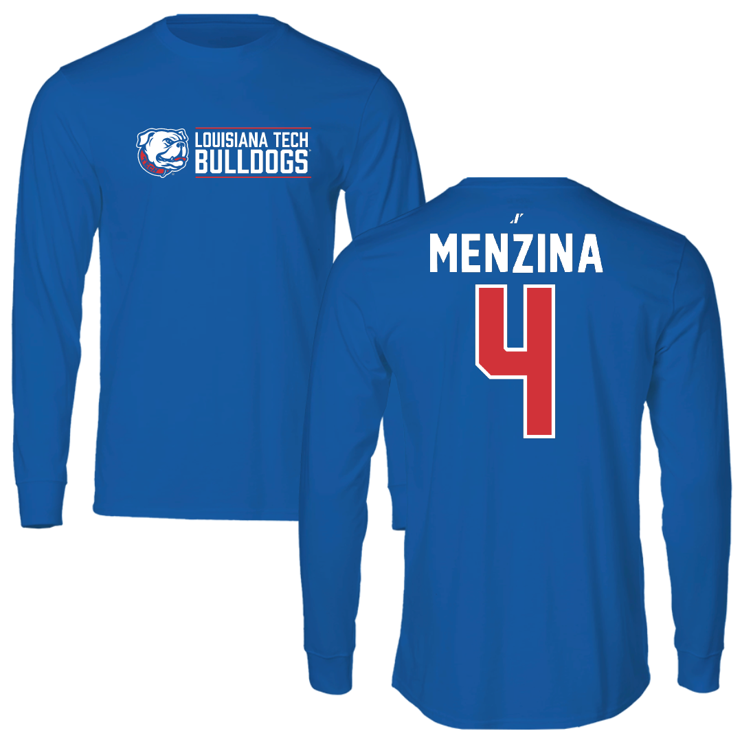 Louisiana Tech University Softball Blue General Long Sleeve - #4 Lauren Menzina