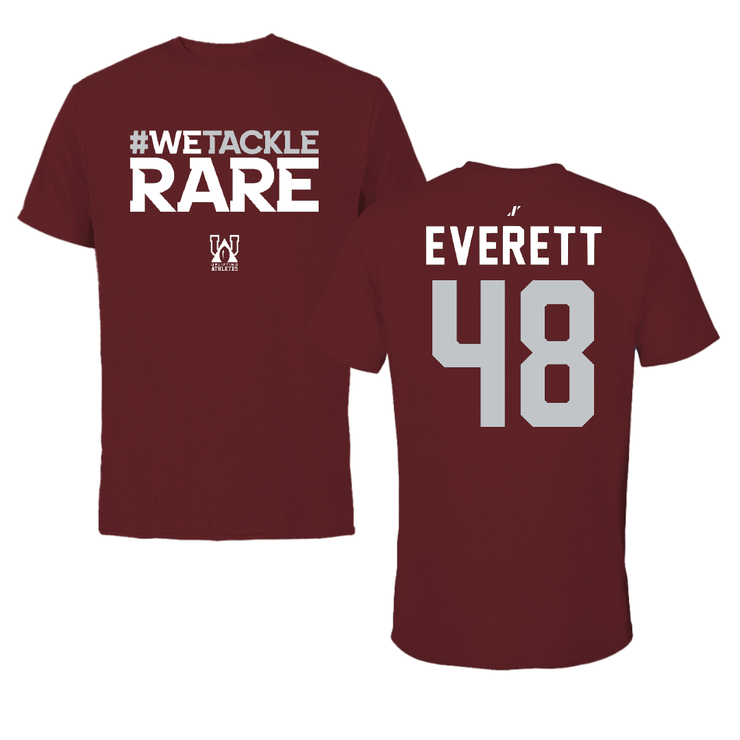Mississippi State University Softball Maroon Uplifting Athletes Performance Tee - #48 Delainey Everett