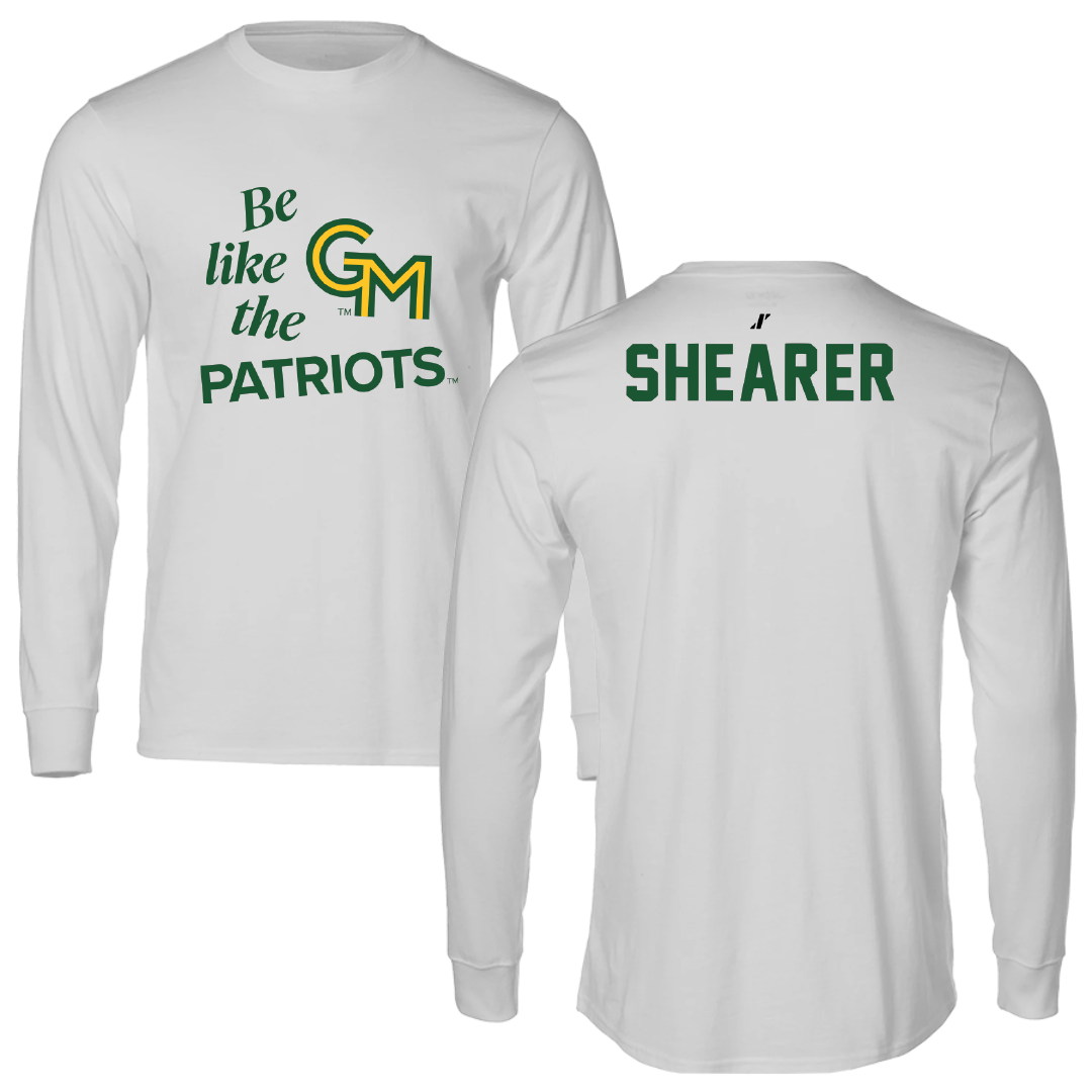 George Mason University Rowing Light Gray Be Like Us Long Sleeve - Anabela Shearer