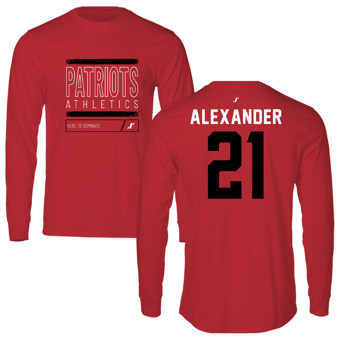 Dallas Baptist University STUNT Red Dominate Long Sleeve - #21 Avery Alexander