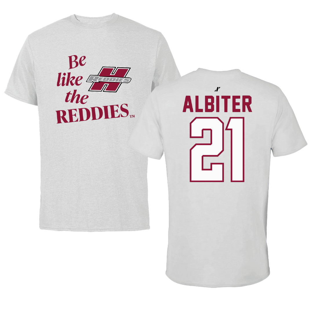 Henderson State University Softball Light Gray Be Like Us Performance Tee - #21 Jay Albiter