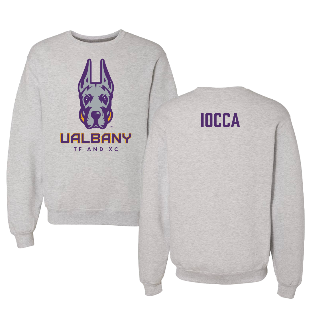 University at Albany TF and XC Gray Crewneck - Katie Iocca