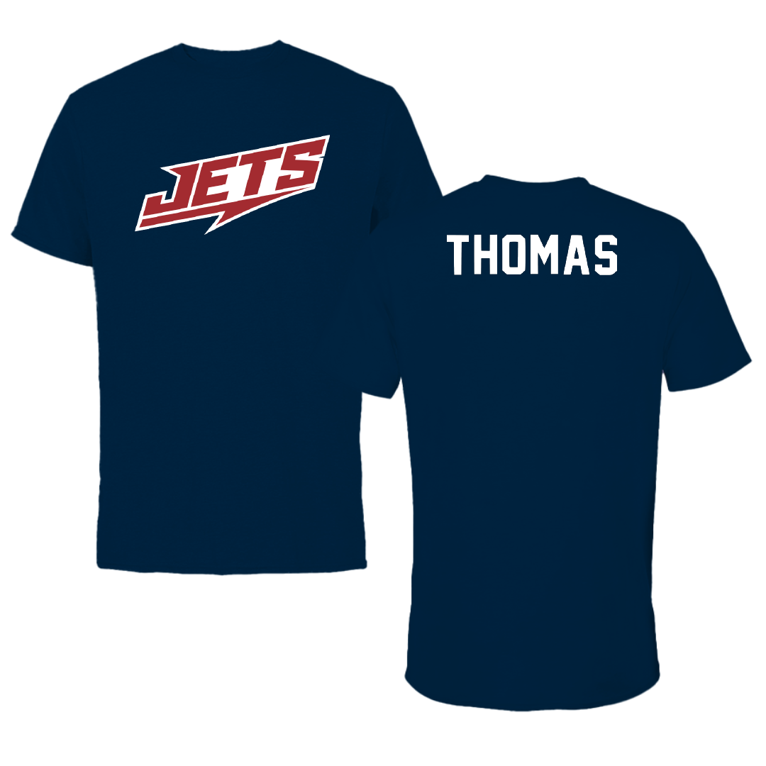 Newman University Cheer Navy Performance Tee - Amaya Thomas