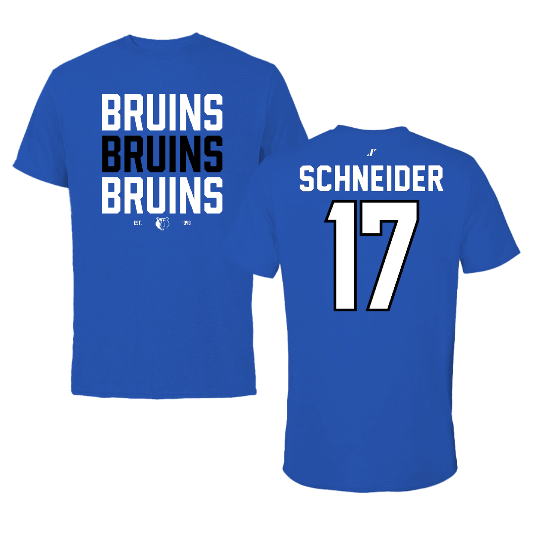 Salt Lake Community College Softball Blue General Performance Tee - #17 Makaila Schneider