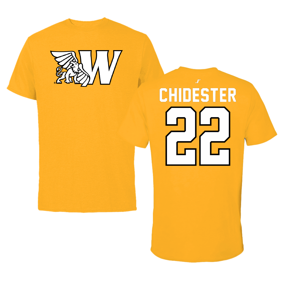 Missouri Western State University Lacrosse Gold Tee - #22 Madison Chidester