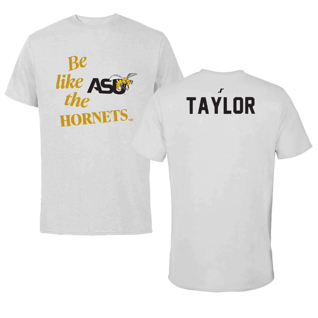 Alabama State University TF and XC Light Gray Be Like Us Performance Tee - Wilnaya Taylor