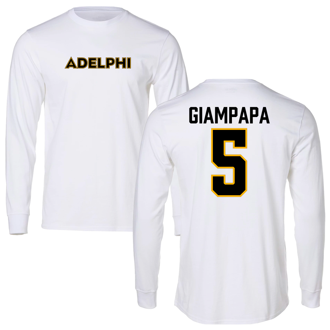 Adelphi University Bowling White Long Sleeve - #5 Giana Giampapa