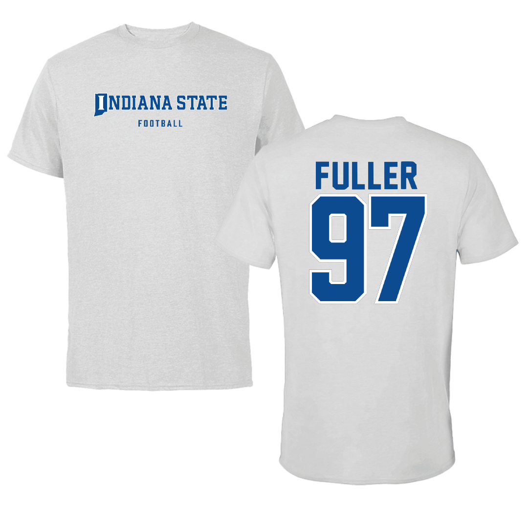 Indiana State University Football Light Gray Performance Tee - #97 Dilyn Fuller